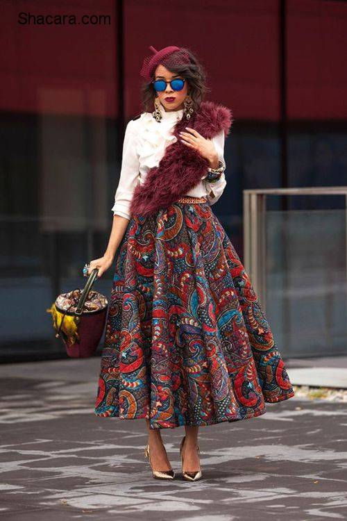 African Fashion Inspiration: How To Shirt & Skirt With Print Fabrics