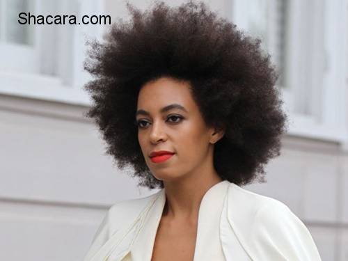 Have A Look At Solange Knowles’ Natural Hair Journey