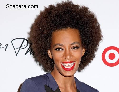 Have A Look At Solange Knowles’ Natural Hair Journey