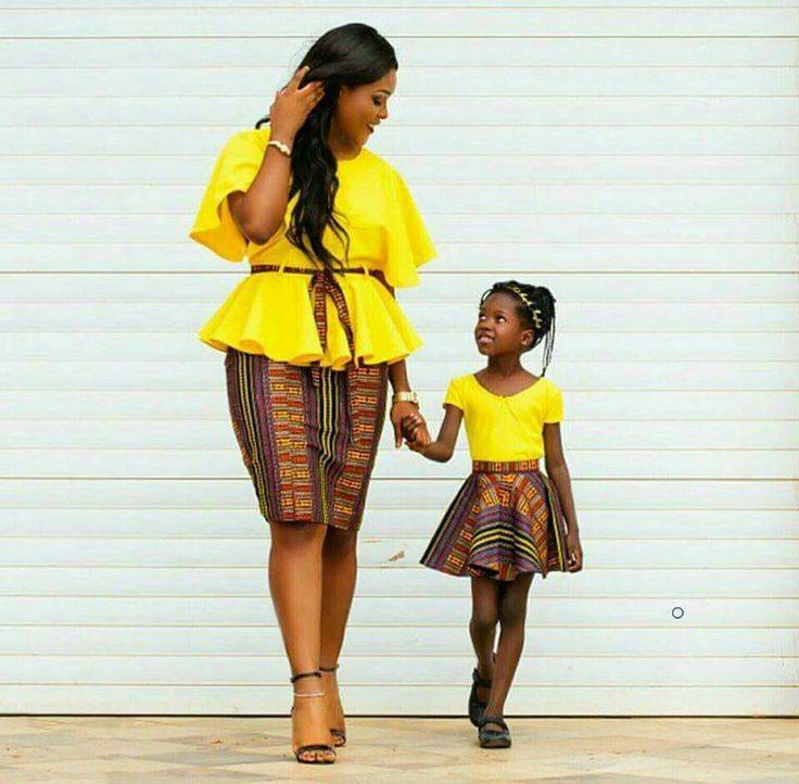 See All The Viral African Fashion Mother & Daughter/Son Images Breaking The Net