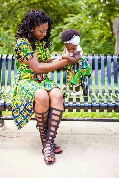 See All The Viral African Fashion Mother & Daughter/Son Images Breaking The Net