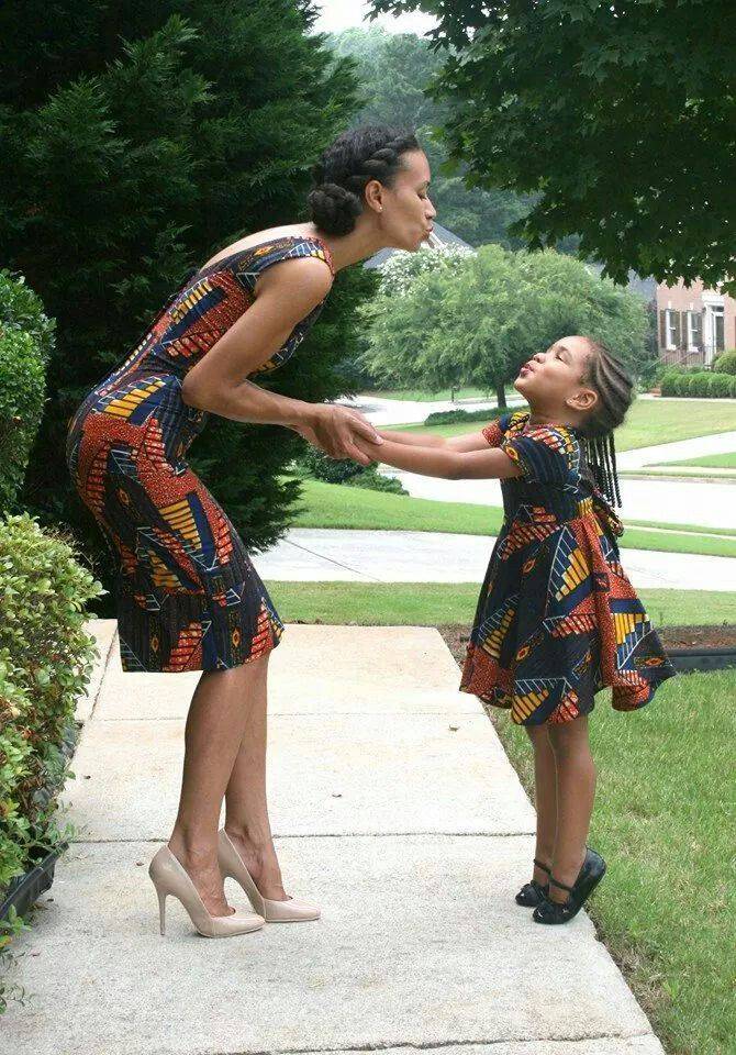 See All The Viral African Fashion Mother & Daughter/Son Images Breaking The Net