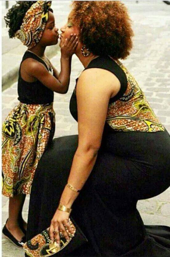 See All The Viral African Fashion Mother & Daughter/Son Images Breaking The Net