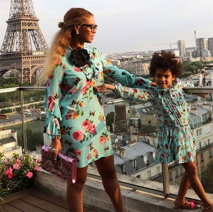 Twinning In Gucci! These Photos Of Beyonce & Blue Ivy In Matching Outfits Are Too Cute