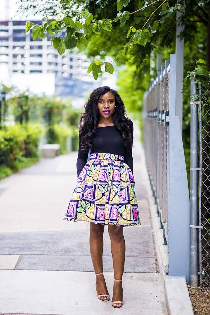 7 Best African Fashion Print Looks For The Skater Skirt Girl