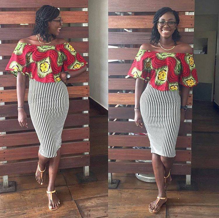 HOW EVERYBODY SHOULD ROCK THE ANKARA CROP TOP