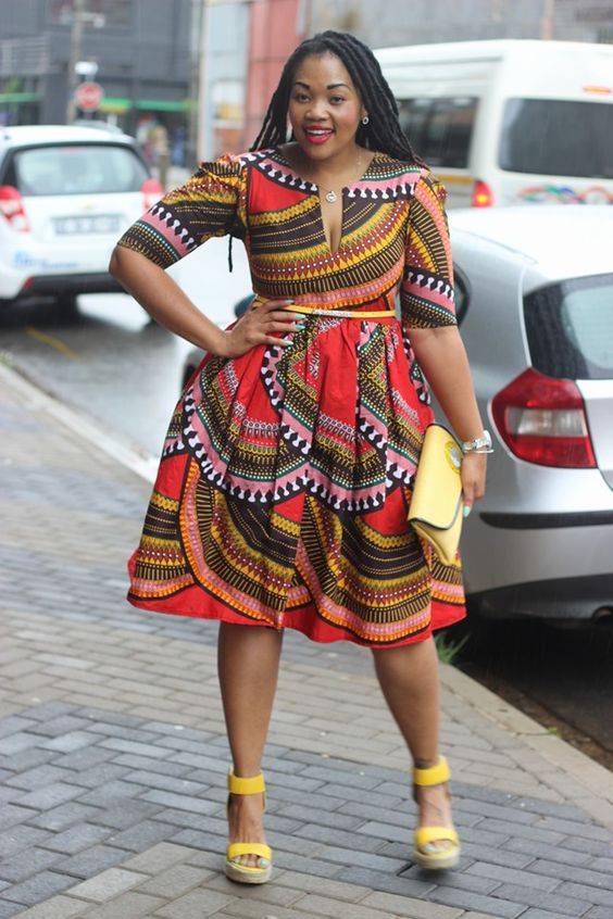 THE EXCUSES HAVE RUN OUT; ROCK THESE PLUS-SIZE SHORT ANKARA DRESSES