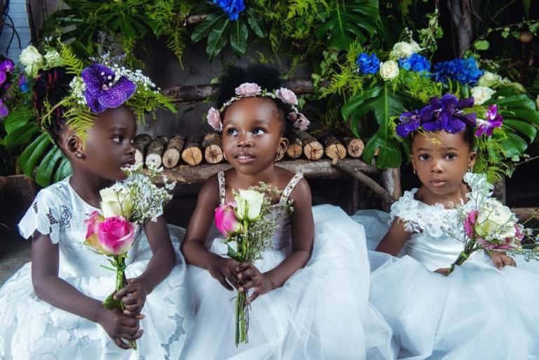 SEE THESE GORGEOUS FLOWER GIRL DRESSES BY MONBEBE LAGOS