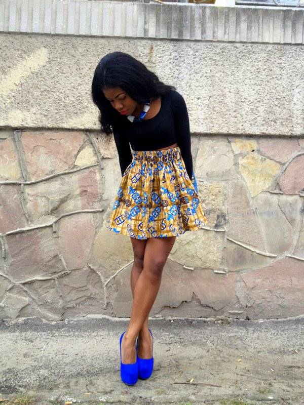 THE STYLISH ANKARA SKATER SKIRT YOU SHOULD ROCK NOW