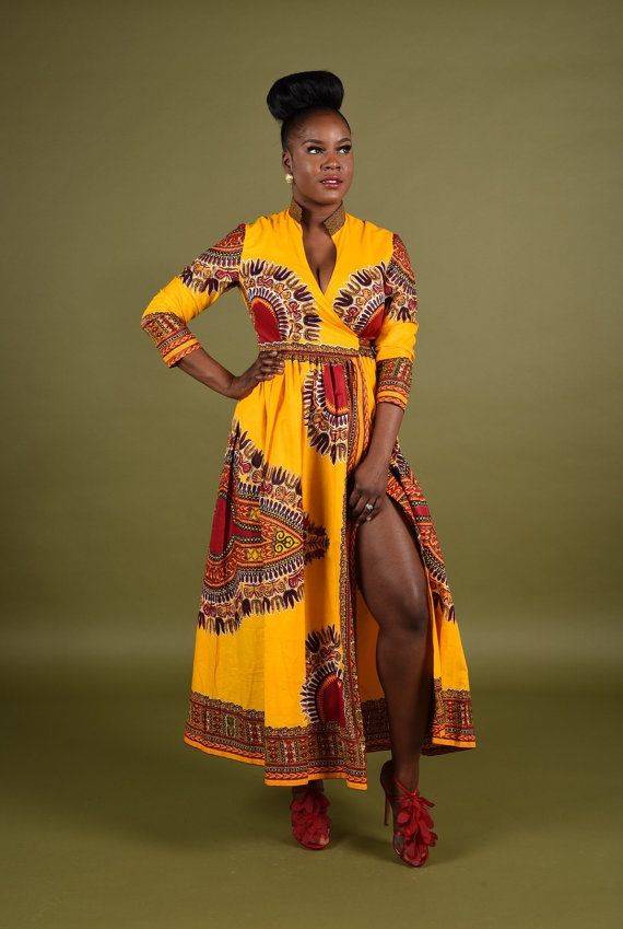 THE ANKARA WRAP DRESS IS A WARDROBE STAPLE