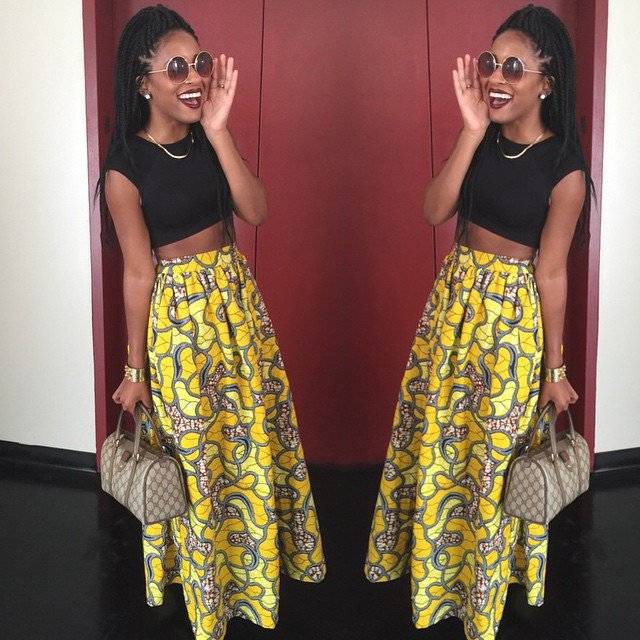 COOL WAYS TO ROCK ANKARA MAXI SKIRT STYLE