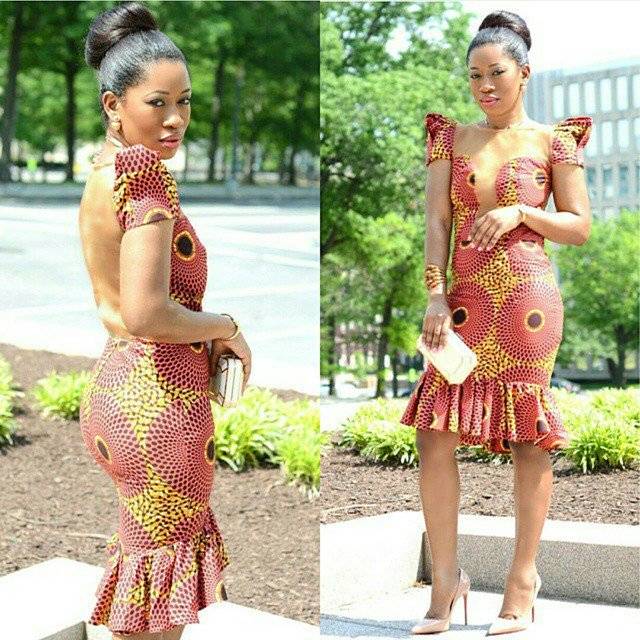 THE OPEN BACK ANKARA DRESSES YOU NEED TO ROCK NOW