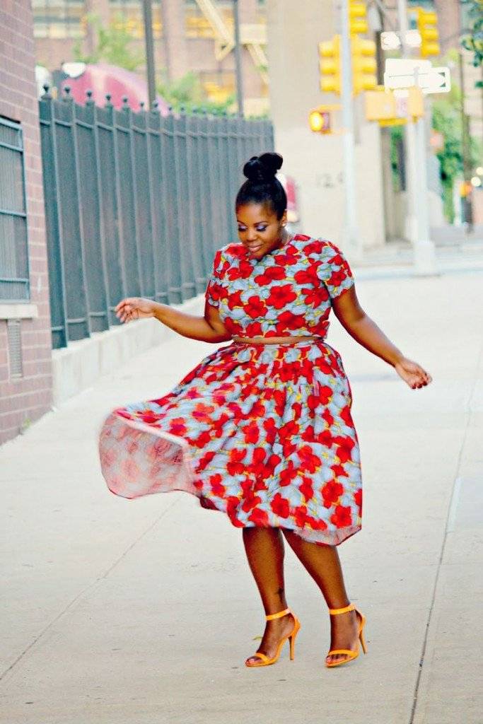 HOW TO ROCK THE PLUS-SIZE ANKARA AND CROP TOP