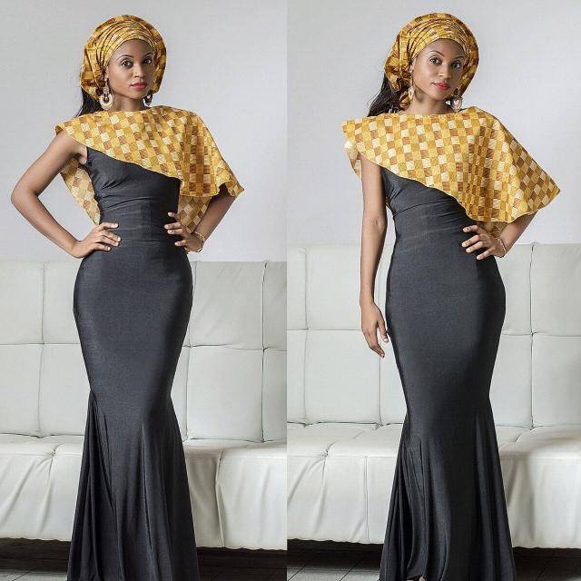 JOIN THE CAPE FASHION WITH THESE ANKARA CAPE STYLES