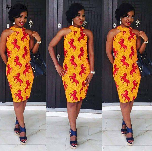 FLAUNT YOUR FLAWLESS SKIN IN ANKARA SLEEVELESS DRESSES