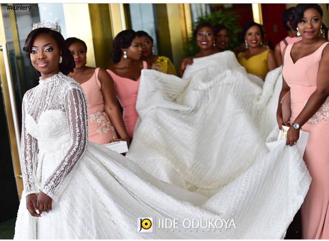 TOP DESIGNER KUNBI OYELESE OF APRIL BY KUNBI AND LANRE TOMORI’S WEDDING