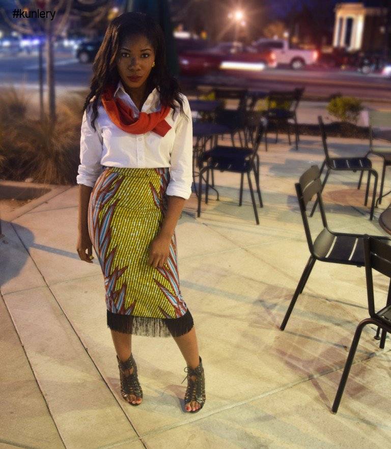 THE ANKARA FRINGE STYLE IS MAKING A COME-BACK