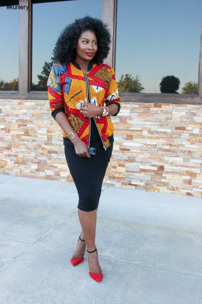 ANKARA BOMBER JACKET IS THE NEW STREET STYLE TREND