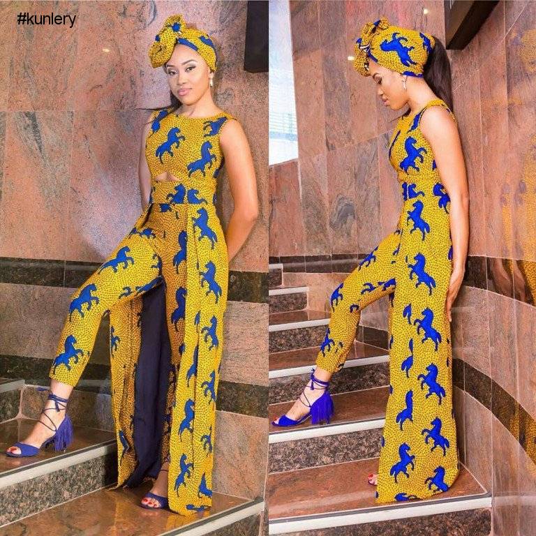 ANKARA PANT STYLE FOR YOUR FRIDAY NIGHT LOOK