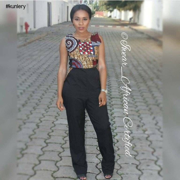 ANKARA PANT STYLE FOR YOUR FRIDAY NIGHT LOOK