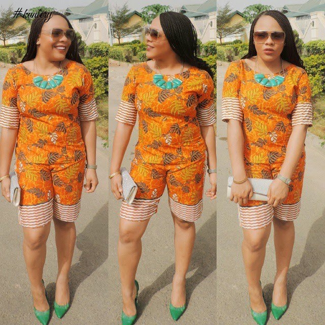 LATEST ORANGE ANKARA STYLES YOU SHOULD SLAY