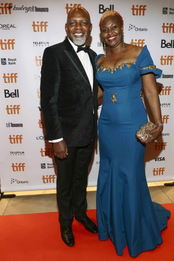 BIMBO AKINTOLA, DANNY GLOVER, SOMKELE IYAMAH-IDLAHAMA ON THE TIFF FESTIVAL RED-CARPET FOR THE SOLD OUT PREMIERE OF “93 DAYS”