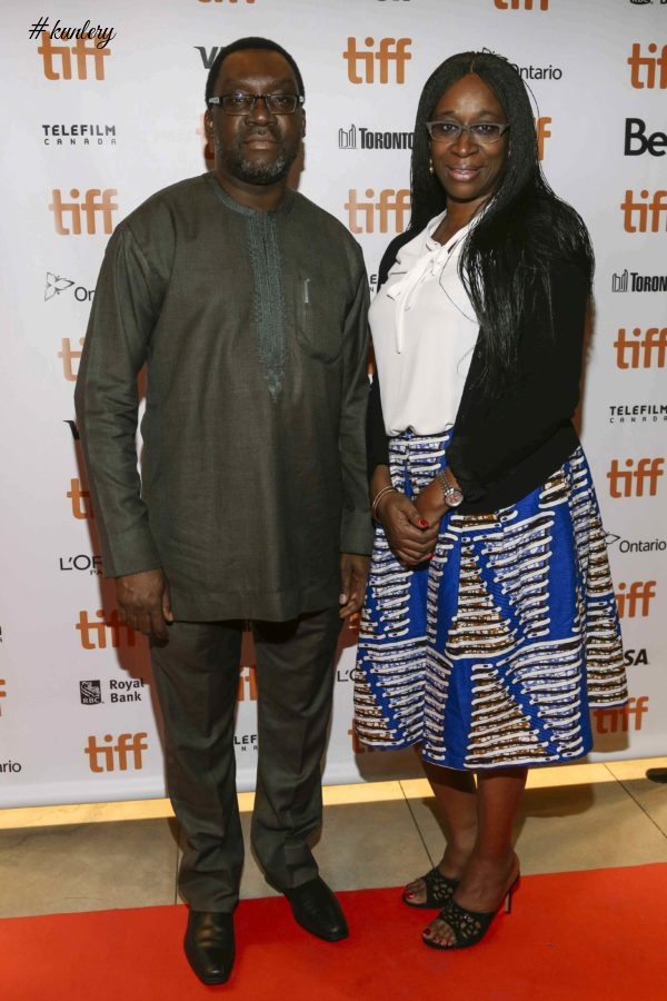 BIMBO AKINTOLA, DANNY GLOVER, SOMKELE IYAMAH-IDLAHAMA ON THE TIFF FESTIVAL RED-CARPET FOR THE SOLD OUT PREMIERE OF “93 DAYS”