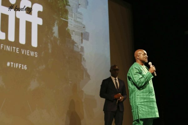 BIMBO AKINTOLA, DANNY GLOVER, SOMKELE IYAMAH-IDLAHAMA ON THE TIFF FESTIVAL RED-CARPET FOR THE SOLD OUT PREMIERE OF “93 DAYS”