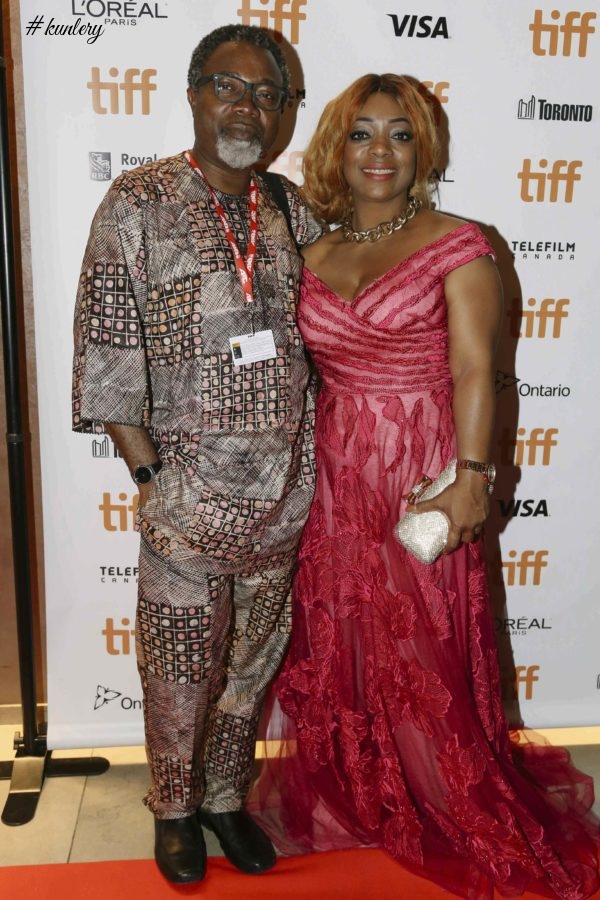 BIMBO AKINTOLA, DANNY GLOVER, SOMKELE IYAMAH-IDLAHAMA ON THE TIFF FESTIVAL RED-CARPET FOR THE SOLD OUT PREMIERE OF “93 DAYS”