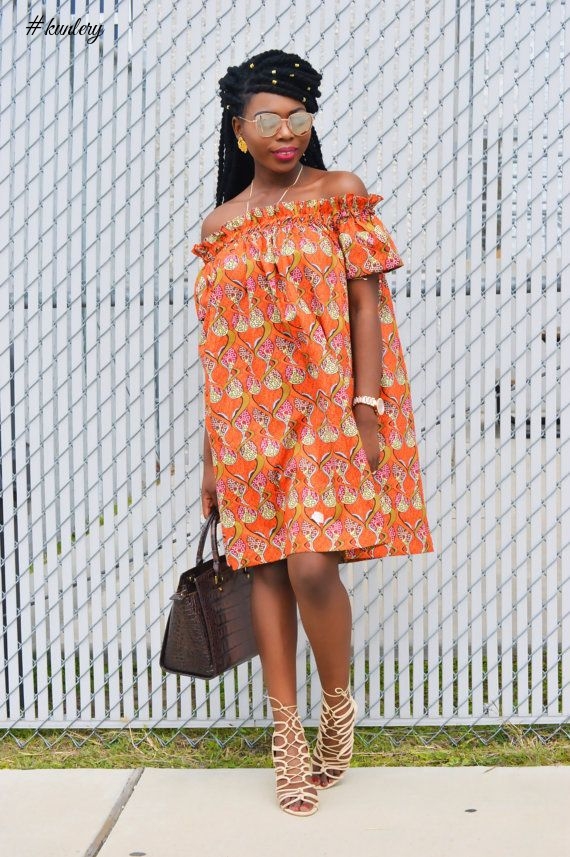 MORE ANKARA OFF-THE-SHOULDER AND COLD-SHOULDER STYLES FOR YOUR FRIDAY NIGHT GLAM