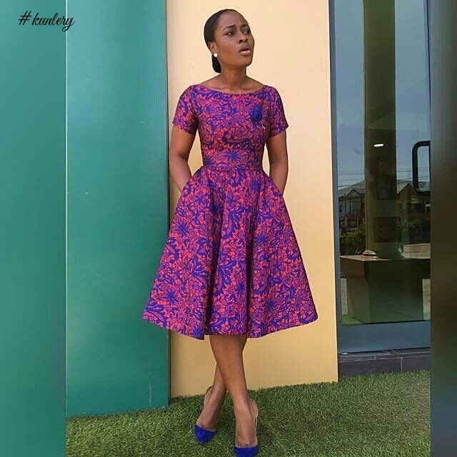 SHORT ANKARA MAXI DRESS PERFECT FOR THE WEEKEND