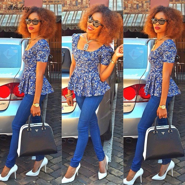 ANKARA TOPS AND DENIM PANTS YOU NEED TO STYLE