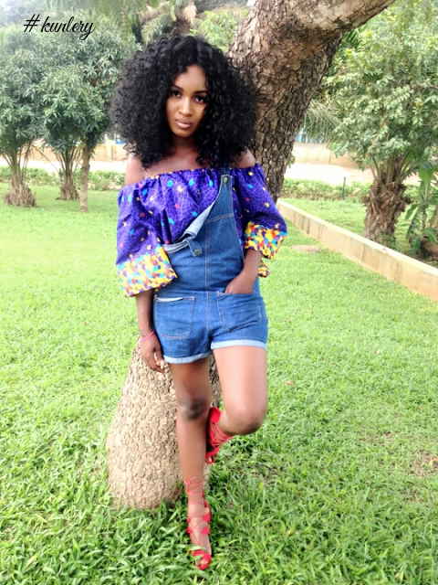 ANKARA TOPS AND DENIM PANTS YOU NEED TO STYLE