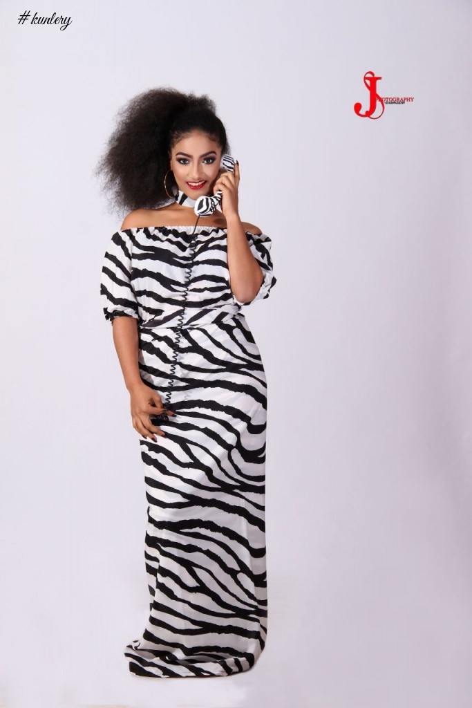 Sophia Alakija is the Muse for Abbyke Domina’s ‘The Monochrome Season’ Collection