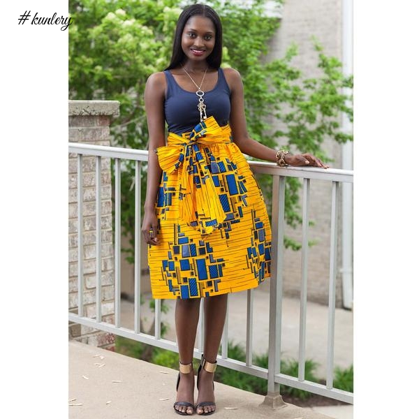 ANKARA STYLE INSPIRATION: ANKARA PLEATED SKIRT