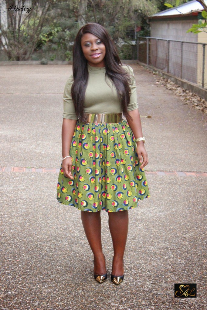 ANKARA STYLE INSPIRATION: ANKARA PLEATED SKIRT