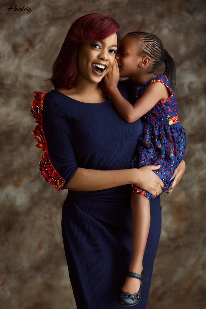 SMART MONEY WOMAN ARESE UGWU AND DAUGHTER IN A MOMMY AND ME PHOTOSHOOT FOR IRO LAGOS