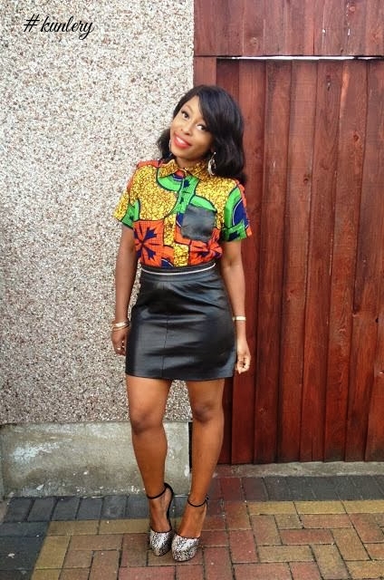 See These Fabulous Leather & Print African Fashion Fit For Outdoors