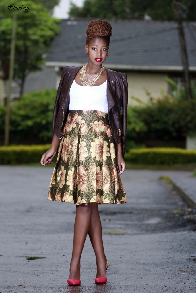 See These Fabulous Leather & Print African Fashion Fit For Outdoors