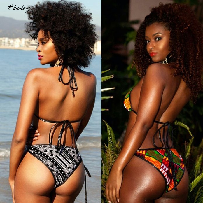 These May Just Be The Sexiest Kente Swimwear Pictures EVER; No Man Is Ready For