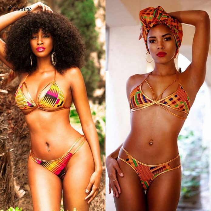 These May Just Be The Sexiest Kente Swimwear Pictures EVER; No Man Is Ready For