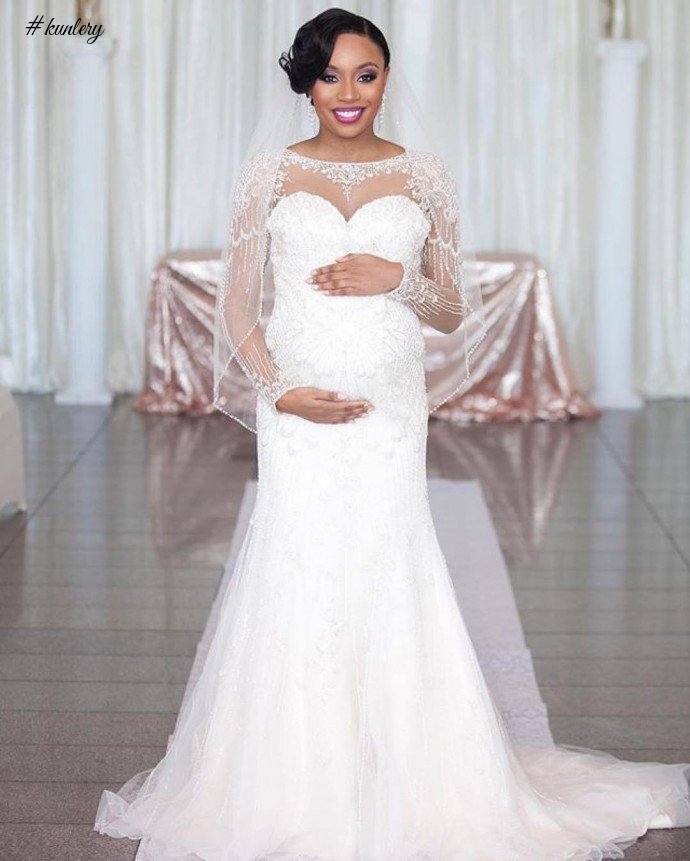 WEDDING DRESS INSPIRATION FOR PREGNANT BRIDES