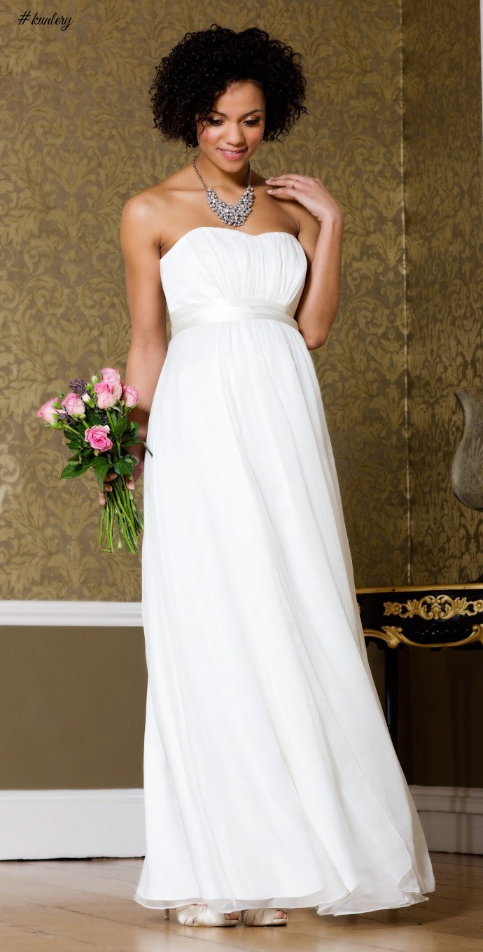 WEDDING DRESS INSPIRATION FOR PREGNANT BRIDES