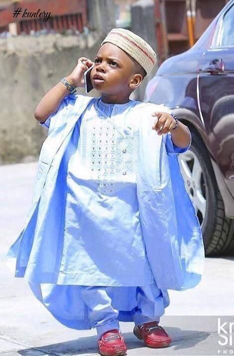 The Cutest Men Ever! When Boys Are Draped In African Fashion Attire; Agbada, Kaftan,