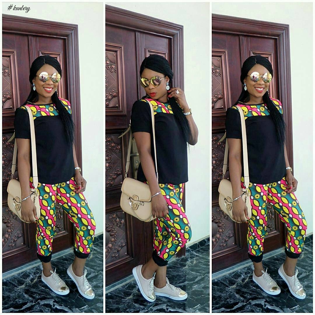 BE MODEST AND FABULOUS TIS SEASON IN LATEST ANKARA PANT