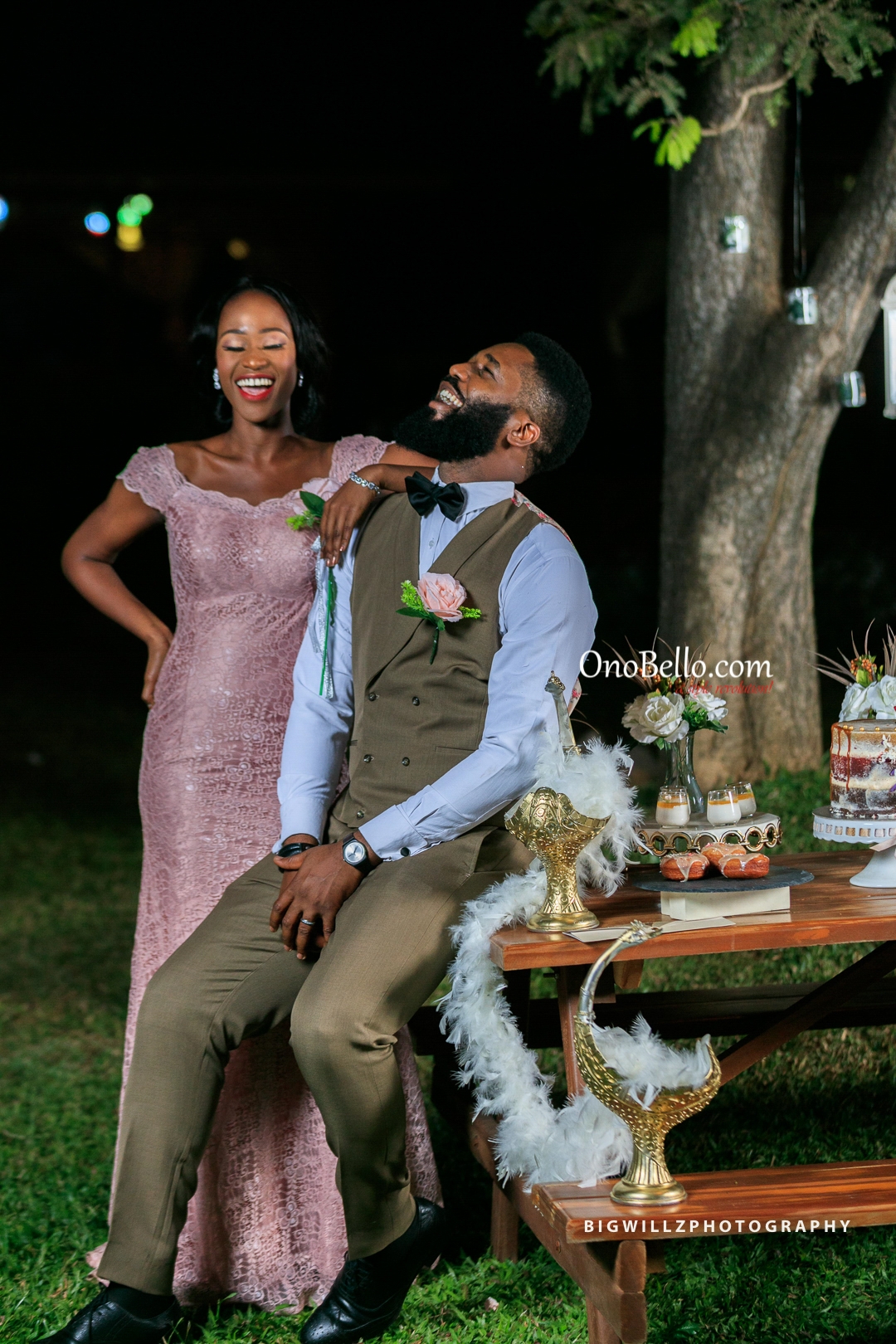 Enchanting! Tboss & DJ TTB Star In This Romantic Vintage After-Dusk Wedding Styled Shoot