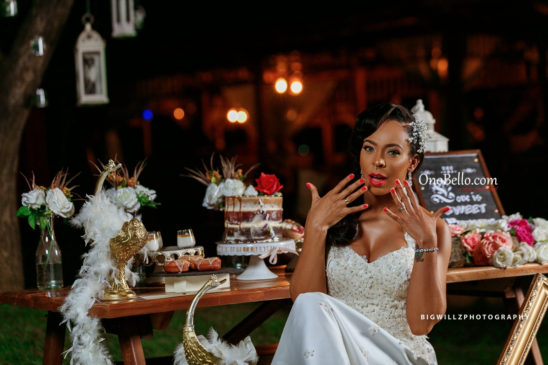 Enchanting! Tboss & DJ TTB Star In This Romantic Vintage After-Dusk Wedding Styled Shoot