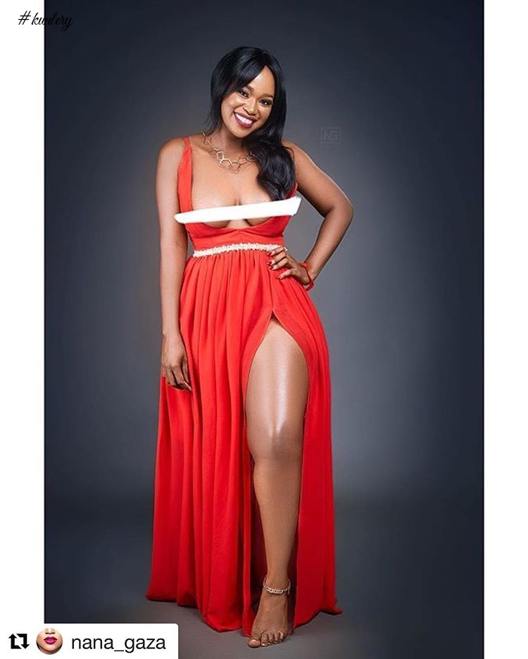 From The Class To The Crass; Check Out The Ghanaian Beauties Helping Us Wish You A Merry Xmas In Red