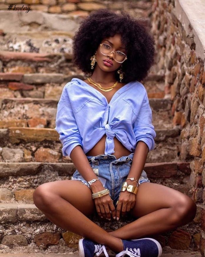 Cute Ghanaian Model Ama Abrokwa Slays Tremendously In Niiska Voga Look Book