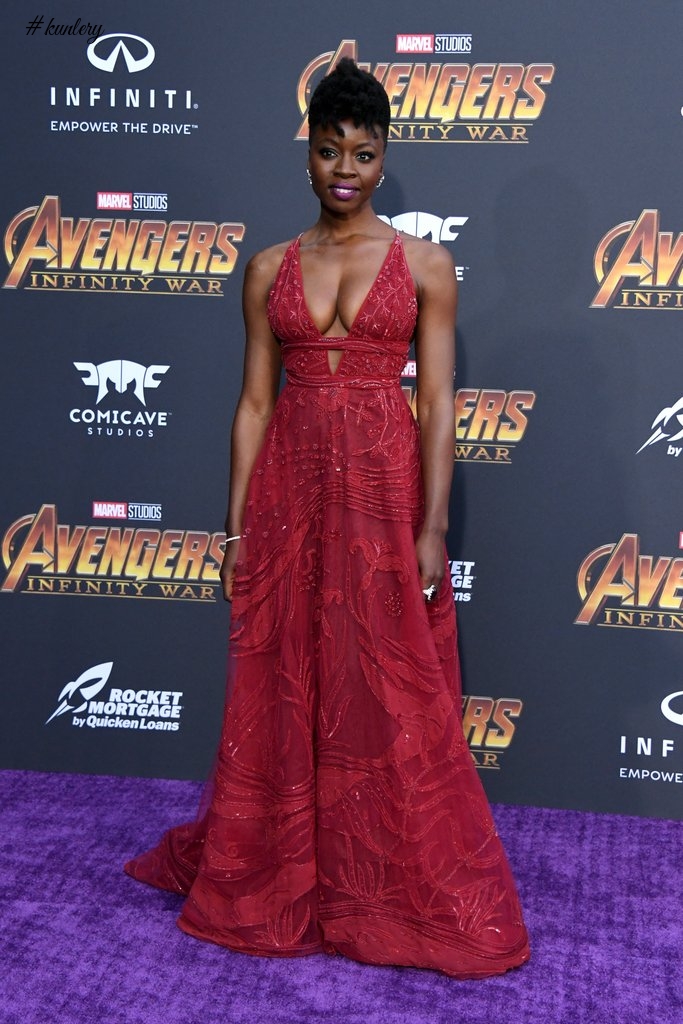 Danai Gurira, Robert Downey Jr, Chadwick Boseman, More Attend The Premiere Of Avengers: Infinity War